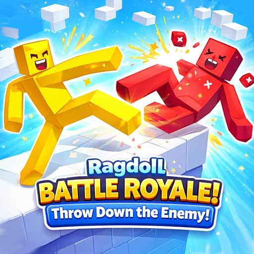 Ragdoll Battle Royale! Throw Down the Enemy! | Just Hot Games